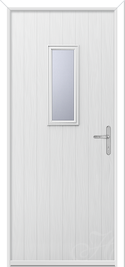 Catalina 1 composite door in White