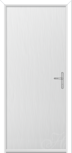 Solid (Flush) composite door in White