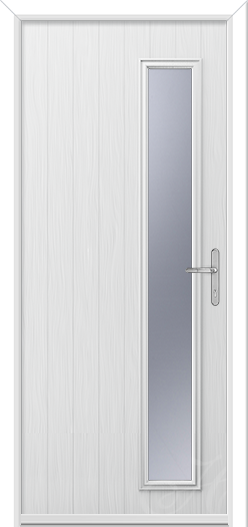 Uracco 1 composite door in White
