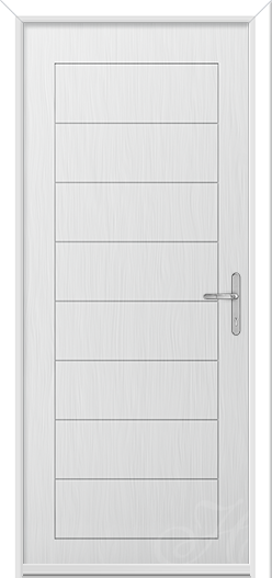 Urban Solid composite door in White